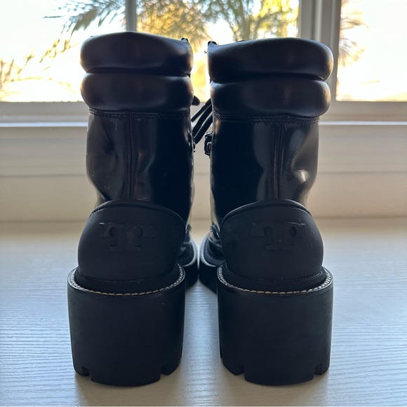 Tory Burch Lug Boot Black Women's - Picture 11 of 15
